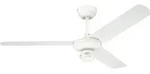 Deckenventilator Industrial 122 Cm Wei&szlig; Mit Zugschnur
