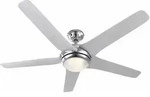 Led Deckenventilator Fernbedienung Deckenleuchte Chrom Wei&szlig; 3 Stufen Ventilator Vor