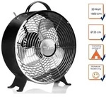 Tristar - Retro Ventilator In Schwarz, 2 Leistungsstufen, 1800 U/min, &Oslash; 25 Cm,