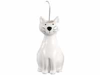 Wenko - Maximex Luftbefeuchter Katze 2er Set, Füllmenge 300 ml, Weiß, Keramik weiß