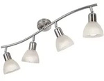 Nino Leuchten - Led Deckenleuchte Wohnzimmerlampe Deckenspots Metall Glas Alabaster B