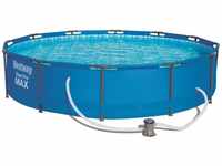 Aufstellpool Bestway Frame Pool Steel Pro Max™ ø 366x76cm + Flowclear™