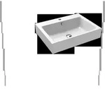 Kaldewei - Puro Wandwaschtisch 3164 600x460x120 Mm, 901406013001