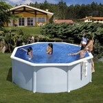 Gre - Kit Piscine Hors Sol Acier Ronde Blanche - &Oslash;300 X H122 (livr&eacute;e Avec Filtre A