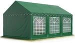 Party-zelt Festzelt 3x6 M Garten-pavillon -zelt Pvc Plane 700 N In Dunkelgr&uuml;n