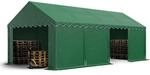 Lagerzelt 4x8 M Industriezelt Unterstand Pvc Plane 750 N Dunkelgr&uuml;n Mit...