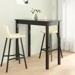 Vidaxl Bar Table Mdf Black 115x55x107 Cm