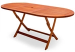 Casaria&reg; Gartentisch Wetterfest Klappbar Fsc&reg;-zertifiziert Holz Schirmst&auml;nder