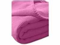 Kneer la Diva Pique Decke Qualität 91 Farbe pink Größe 150x210 cm...