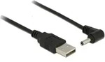 Delock Usb-stromkabel Usb-a Stecker, Dc Stecker 3,5 Mm 1.50 M Schwarz 83577