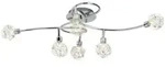 Lampe Joya Deckenspot 6flg Chrom 6x Qt14, G9, 33w, Geeignet F&uuml;r Stiftsockellampen