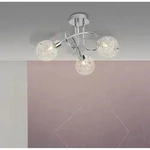 Lampe Joya Deckenleuchte 3flg Chrom 3x Qt14, G9, 33w, Geeignet F&uuml;r Stiftsockellampen