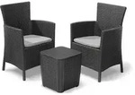 Keter Iowa Balkonm&ouml;bel-set, 2 Sessel + Luzon Tisch