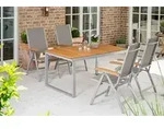 Naxos Set 5tlg 4 Sessel Tisch 150x90cm