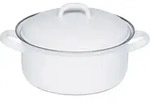 Riess Kasserolle Mit Deckel &Oslash;16cm 1,1l Weiss Emaille