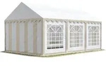 Party-zelt Festzelt 3x6 M Garten-pavillon -zelt Pvc Plane 700 N In Beige-wei&szlig;