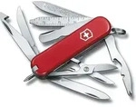 Swiss Pocket Knife Victorinox Minichamp 0.6385 Hat 16 Funktionen Und Wiegt 45 Gramm