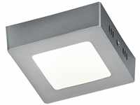 LED-Deckenleuchte zeus, in Nickel matt, Acryl weiß, 12x12 cm, 1x 5W smd-led
