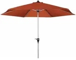 Sonnenschirm / Kurbelschirm 'active Kurbel 380', &Oslash; 380 Cm, Terracotta, Bezug Aus