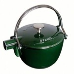 Staub Teekanne Aus Gusseisen Basilikumgr&uuml;n 1,15 L