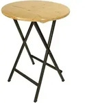 Stehtisch Z&uuml;rich 78cm Klappbar, Metall + Holz Lackiert