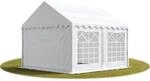 Toolport Party-zelt Festzelt 3x3 M Schwerentflammbar Garten-pavillon -zelt Pvc Plane