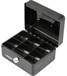 Hmf Geldkassette Abschlie&szlig;bar, Kasse Mit M&uuml;nzeinsatz, 6 M&uuml;nzf&auml;cher, 15 X 12 X 8
