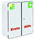 S&ouml;hngen Verbandschrank Rom + F&uuml;llung Standard Zweit&uuml;riger Erste-hilfe Schrank