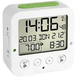 Tfa 60.2528.02 Bingo Wei&szlig; Funk Wecker Mit Temperatur