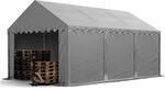 Toolport Lagerzelt 4x6 M Zelthalle Unterstand Weidezelt Pvc Plane 700 N...