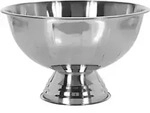 Edelstahlschale - F&uuml;r Obst, Punsch - 38 Cm, Matt