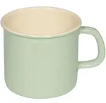 Riess Topf (becher) Mit B&ouml;rdel &Oslash;11cm 0,75 Liter Emaille Classic Pastell Nilgr&uuml;n