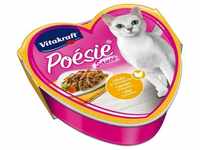 Vitakraft - Katzenfutter Poesie Sauce, Huhn und Gartengemüse - 15 Schalen