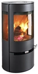Holzofen Aduro 9 Air 6 Kw Mattschwarz, Luftdicht, 3-seitiges Panoramafenster