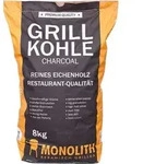 Premium Grillkohle Holzkohle In Restaurant Qualit&auml;t 8 Kg 201090 - Monolith