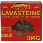 Favorit - 3050 Lavasteine F&uuml;r Gas-/elektrogrill 3 Kg Nachf&uuml;llpack Lavasteingrill