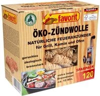 Favorit - Feueranz&uuml;nder (holzwolle & Wachs), 120 St&uuml;ck &deg; &Auml;kologische Anz&uuml;nder