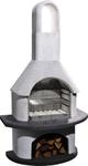 Grillkamin Valenzia,wei&szlig;/anthr H203xb110xt65cm, 440 Kg