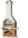 Grillkamin Bologna, Kupferblen H210xb110xt65cm, 460 Kg