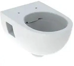 Renova Wand-wc Tiefsp&uuml;ler, Teilgeschlossene Form, Rimfree Tiefe 53cm, Wei&szlig;/keratect