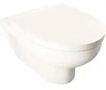 No.1 Wc-set Wandh. Wand-wc, Wc-sitz, Wei&szlig; Hochglanz, Sp&uuml;lrand Rimless, Abgang