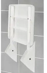 Duschklappsitz Secura, 120 Kg Tragkraft, Wei&szlig;, Kunststoff (abs) Wei&szlig;, Aluminium