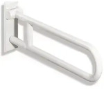 Hewi - St&uuml;tzklappgriff Serie 801 L 600mm, Stahlkern Reinwei&szlig;