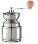 Kaffeem&uuml;hle Edelstahl 16cm &Oslash;9,5cm Silber