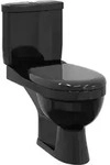 Toilette Mit Sp&uuml;lkasten Schwarz Vidaxl