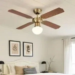 Led Deckenventilator Mit Zugschalter Ventilatorlampe Decke 3 Stufen Ventilator