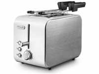 DeLonghi CTX 2203.W Toaster 2 Scheibe(n) Silber, Weiß 550 W