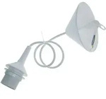 Niermann - Lampenschirmaufh&auml;ngung Fassung E27 Schnurpendel Max. 60 Watt