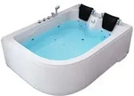 Home Deluxe - Whirlpool - Blue Ocean Xl Links, Wei&szlig;, Ma&szlig;e: 180 X 120 X 65 Cm -