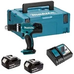 Akku-schlagbohrschrauber Makita Dhp453rfx2 Set 18v 2x Akkus + Ladeger&auml;t +...
